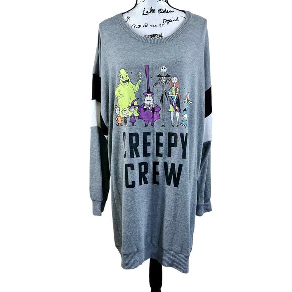 Disney's Nightmare Before Christmas Crew Women plus Sleep tunic sleep size 2x - Picture 1 of 15